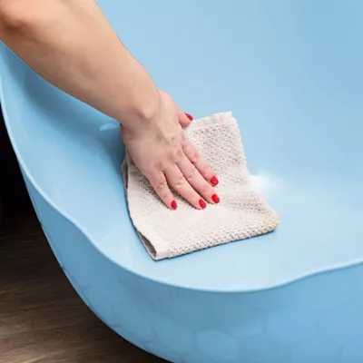 Product IRIS, Flexi Cat Litter Pan with Handles and Pour Spout, Blue