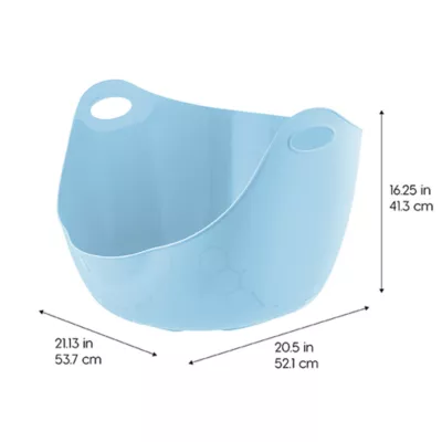 Product IRIS, Flexi Cat Litter Pan with Handles and Pour Spout, Blue