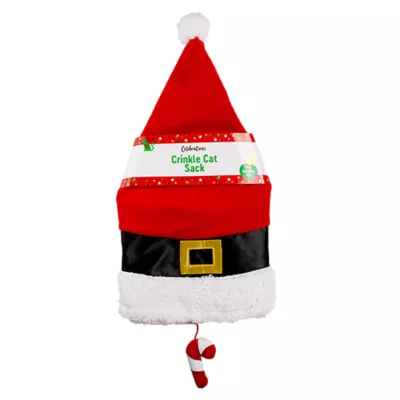 Product Holiday Crinkle Cat Sack Toy