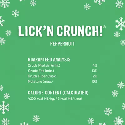 Product Three Dog Bakery Pepper-mut Lick n Crunch Dog Treats 2 OZ
