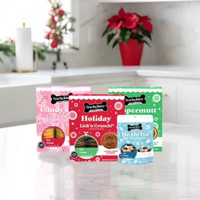 Product Three Dog Bakery Pepper-mut Lick n Crunch Dog Treats 2 OZ