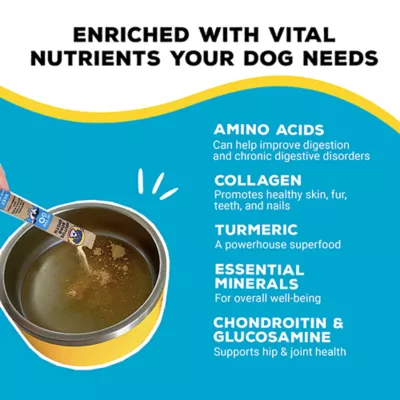 Product Brutus Bone Broth On The Go Hip & Joint Powder Adult Dog Food Topper - Beef