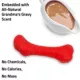Product Playology Holiday Grandma's Gravy Scented Crunch Bone Dog Toy, Jumbo