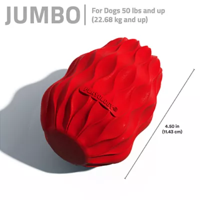 Product Playology Holiday Grandma's Gravy Scented Squeaky Pinecone Dog Toy, Jumbo