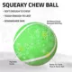 Product Playology Holiday Mom's Turkey Scented Squeaky Chew Ball Dog Toy, Jumbo