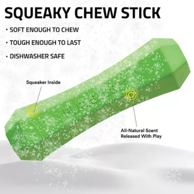 Product Playology Holiday Mom's Turkey Scented Squeaky Chew Stick Dog Toy, Medium