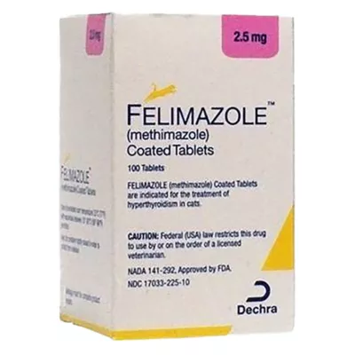 Product Felimazole Coated Tablets - 2.5 mg, 500 mg, 100 Ct
