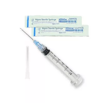 Product Nipro Luer Lock Syringes with Needles - 3 mL