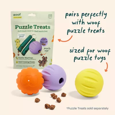 Product WOOF Flyball Treat Dispensing Dog Toy