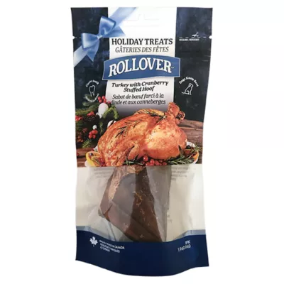 Product Rollover Dog Chew - Turkey and Cranberry Stuffed Hoof, 1pk