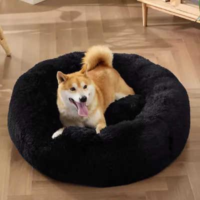 Product Bedsure® Calming Dog Bed-Fluffy Plush Faux Fur Anti-Slip Donut Dog & Cat Bed