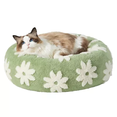 Product Lesure® Cute Donut Pet Bed for Dogs & Cats - Flower