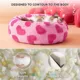 Product Lesure® Cute Donut Pet Bed for Dogs & Cats - Pink Hearts