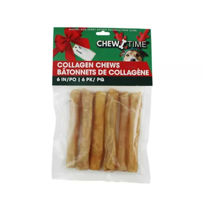 Product Chew Time Holiday 6" Collagen Chews