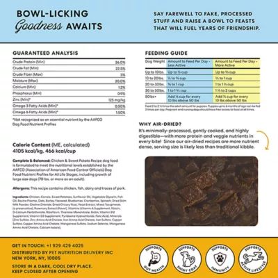 Product The Pets Table Air-Dried Adult Dry Dog Food - Chicken & Sweet Potato