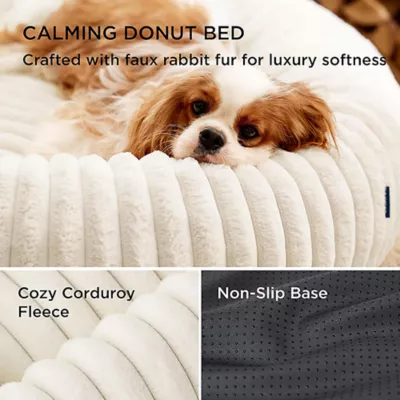Product Bedsure® Donut Bolster Dog Bed with Removable Washable Cover