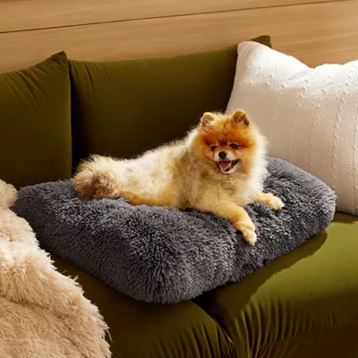 Product Bedsure® Plush Calming Crate Dog Bed, Washable