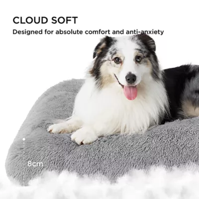 Product Bedsure® Plush Calming Crate Dog Bed, Washable