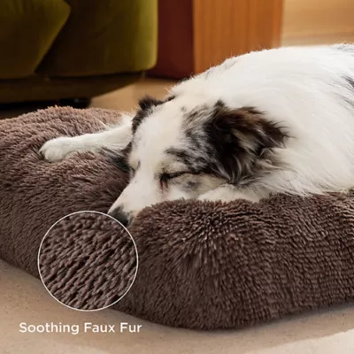 Product Bedsure® Plush Calming Crate Dog Bed, Washable