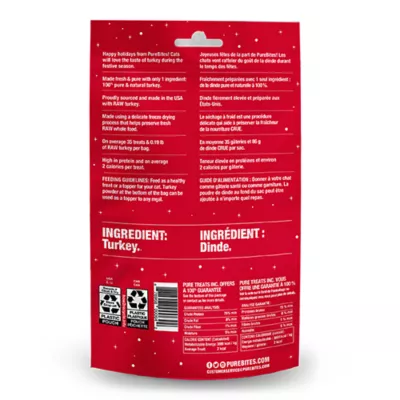 Product PureBites Freeze Dried Cat Treats - Holiday, Turkey, 0.81 OZ