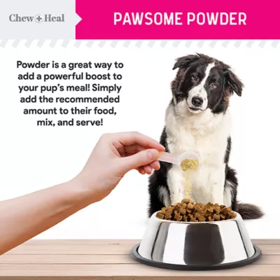 Product Chew + Heal Omega Skin + Coat Powder Supplement for Dogs