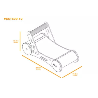 Product New Age Pet® Purr & Play Kitty Trolley Scratcher