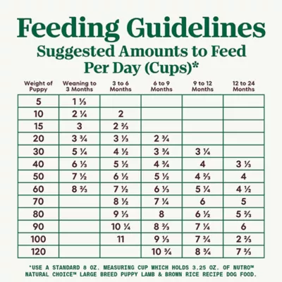 Product Nutro Natural Choice Large Breed Puppy Dry Dog Food - Lamb & Brown Rice Flavour