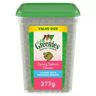 Product Greenies Adult Cat Dental Treats, Dental Care, Natural - Salmon Flavour