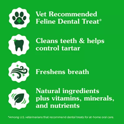Product Greenies Adult Cat Dental Treats, Dental Care, Natural - Salmon Flavour
