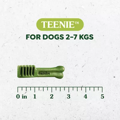 Product Greenies Adult Teenie Dog Dental Treats - Natural, Oral Health, Original Flavour