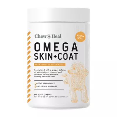 Product Chew + Heal Omega Skin + Coat Supplement for Dogs