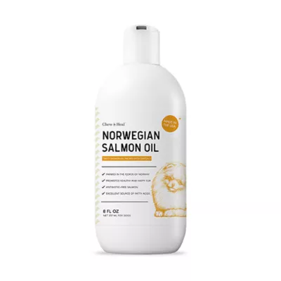 Product Chew + Heal Norwegian Salmon Oil Skin + Coat Supplement for Dogs