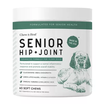 Product Chew + Heal Senior Advanced Hip + Joint Supplement Soft Chews for Dogs