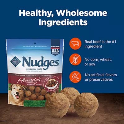 Product Blue Buffalo® Nudges Homestyle All Life Stages Dog Treats - Beef & Rice 16 oz