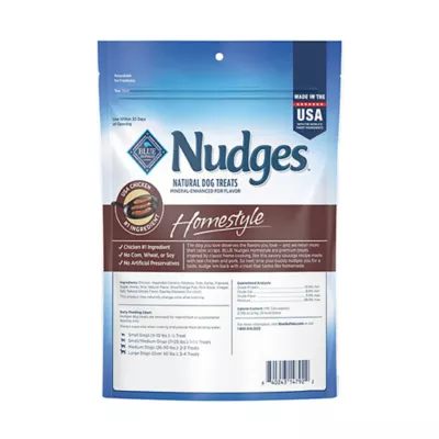 Product Blue Buffalo® Nudges Homestyle All Life Stages Dog Treats - Chicken & Pork Sausage
