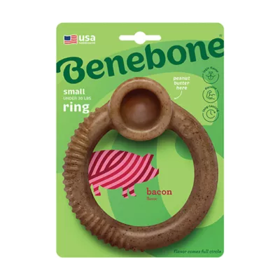 Product Benebone® Ring Shape Dog Chew Toy Bacon Flavor