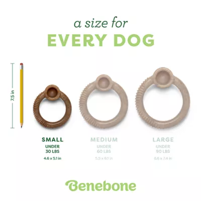 Product Benebone® Ring Shape Dog Chew Toy Bacon Flavor