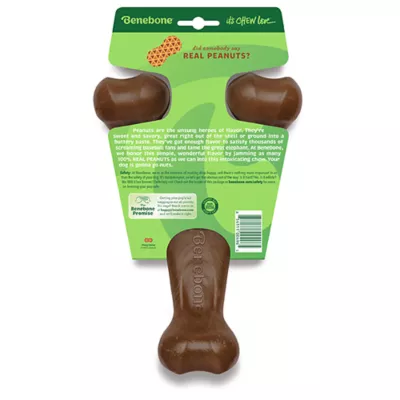 Product Benebone® Wishbone Dog Chew Giant Toy- Bacon, Chicken or Peanut Flavor