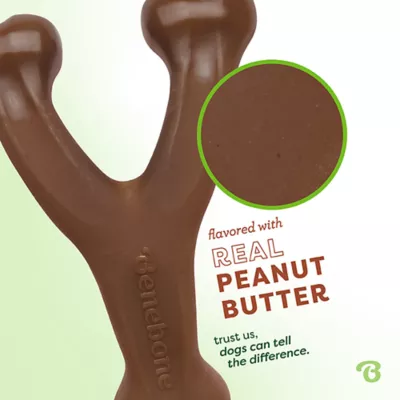 Product Benebone® Wishbone Dog Chew Giant Toy- Bacon, Chicken or Peanut Flavor