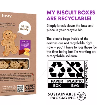 Product Buddy Biscuits All Life Stages Dog Biscuits - Assorted Flavors with Chicken, Beef, and Cheddar 16 oz