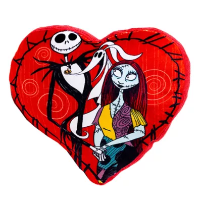 Product Buckle-Down NBC Jack & Sally Heart Plush Dog Toy