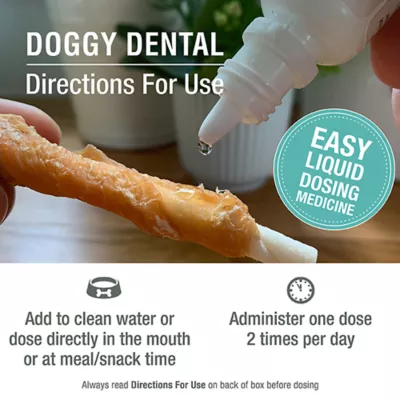 Product HomeoPet Doggy Dental Dog Supplement, 15 ml bottle