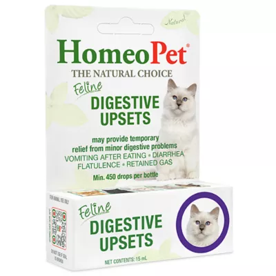 Product HomeoPet Feline Digestive Upsets Cat Supplement, 15 ml bottle