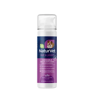 Product NaturVet Lickable Hip & Joint Health Supplement, Peanut Butter Flavor, 6.4 fl oz