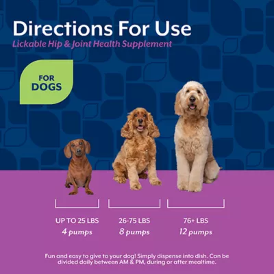 Product NaturVet Lickable Hip & Joint Health Supplement, Peanut Butter Flavor, 6.4 fl oz