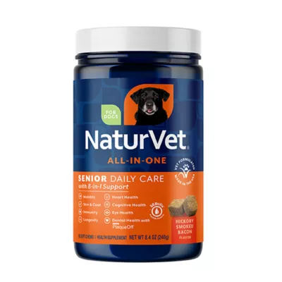 NaturVet Senior Dog Daily Care All-In-One Supplements, 8-In-1