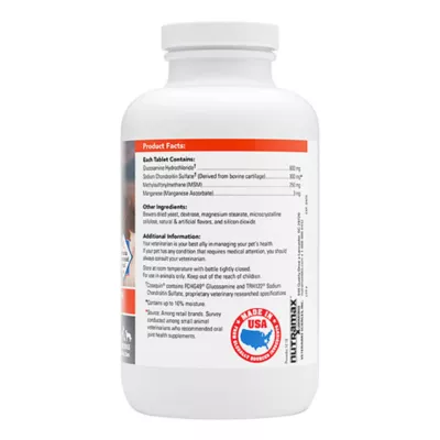 Product Nutramax Cosequin Maximum Strength Plus MSM for Dogs, 250 Chewable Tabs