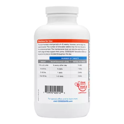 Product Nutramax Cosequin Maximum Strength Plus MSM for Dogs, 250 Chewable Tabs