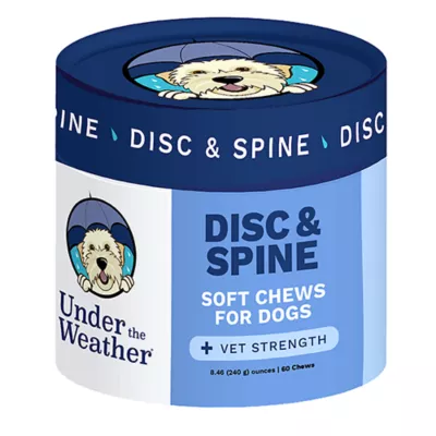 Product Under The Weather Disc and Spine Chews for Dogs, 60 Count