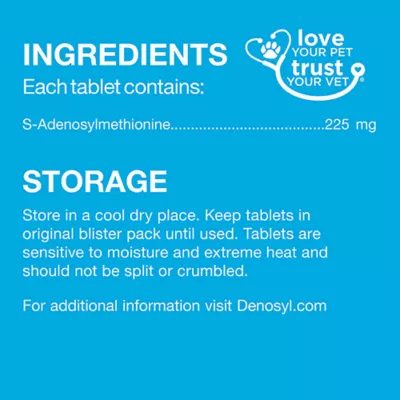 Product Nutramax Denosyl for Medium Dogs 225 mg 30 Stabilized Tablets